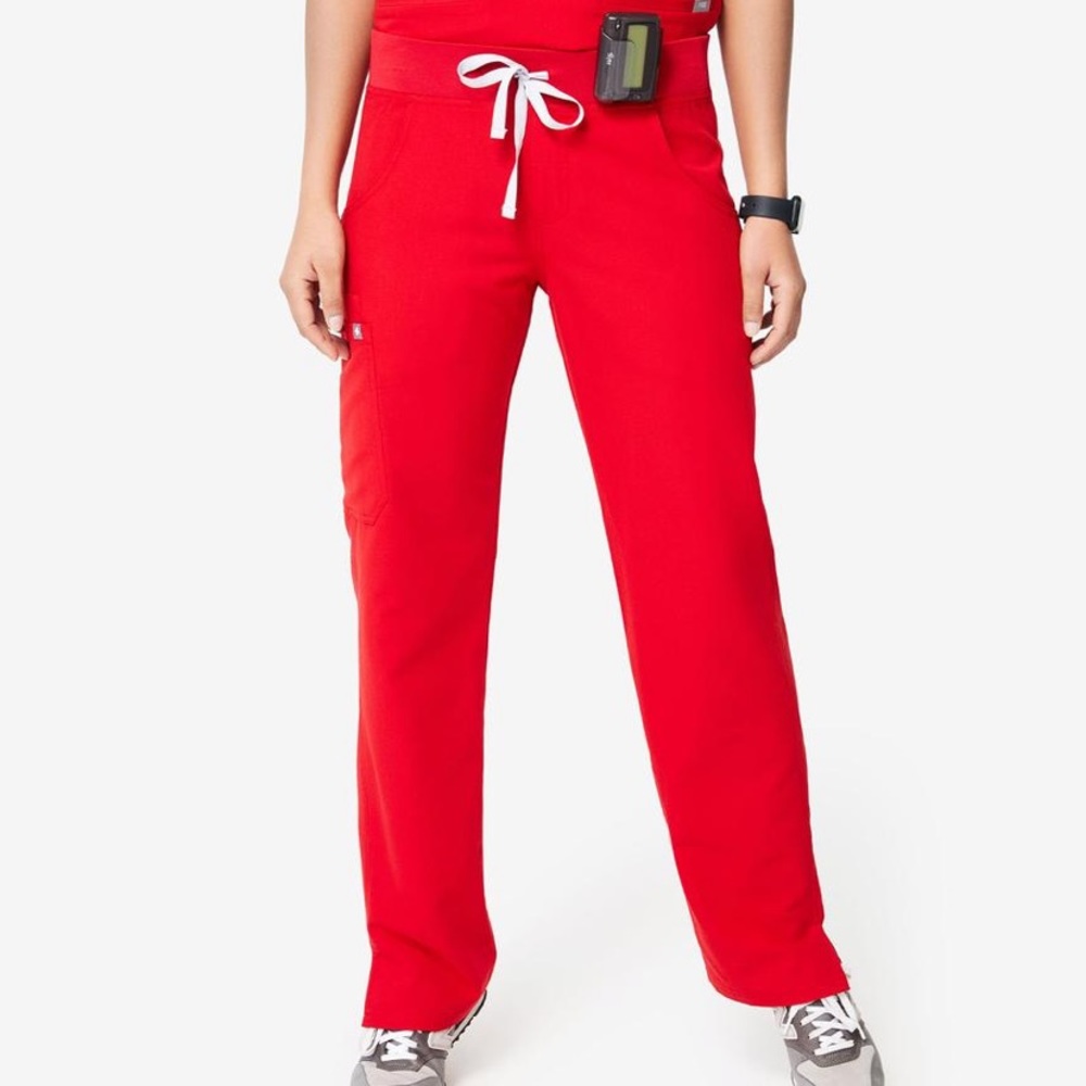 Kade Cargo Red Scrub Pants